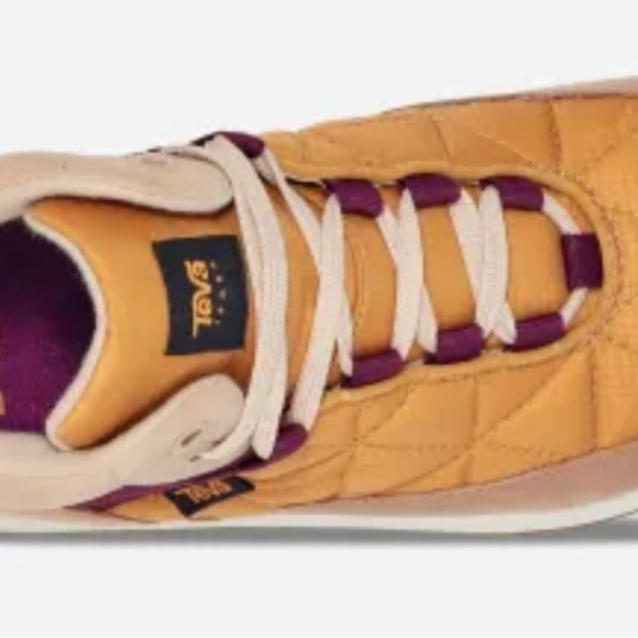 Teva Womens ReEmber Commute Yellow Quilted Outdoor Ankle Boots Shoes - Picture 2 of 9